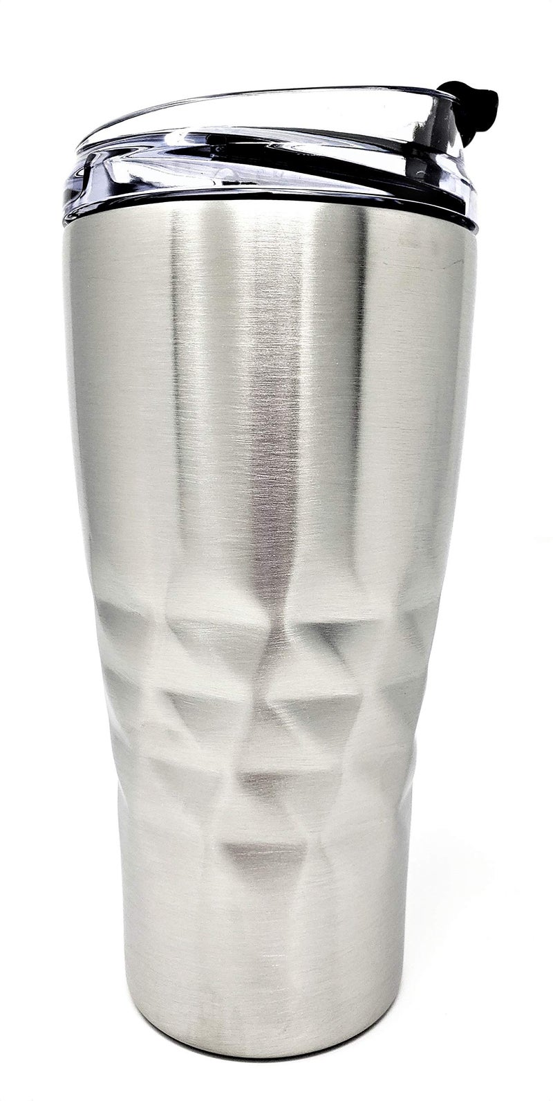 Primula Peak Hot or Cold Thermal Tumbler - Triple Layer Copper Technology, 20 Ounce, Brushed Stainless Steel